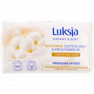 Крем-мыло «Luksja» Soothing Cotton Milk & Provitamin B5, 90 г