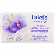 Крем-мыло «Luksja» Linseed & Rice Milk, 90 г