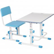 Парта+стул «Polini Kids» Simple, 0002441.17, белый/синий