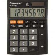 Калькулятор «Brauberg» Ultra-08-bk, 250507, черный