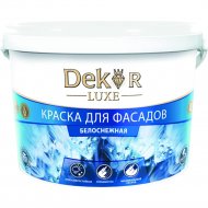 Краска «Dekor» ВД-АК-111, для фасадов, белоснежный, 7 кг