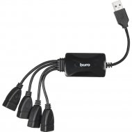 USB-хаб «Buro» BU-HUB4-0.3-U2.0-Splitter, черный