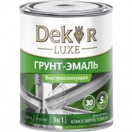 Грунт-эмаль «Dekor» Sprint 3в1, Серый, 0.9 кг