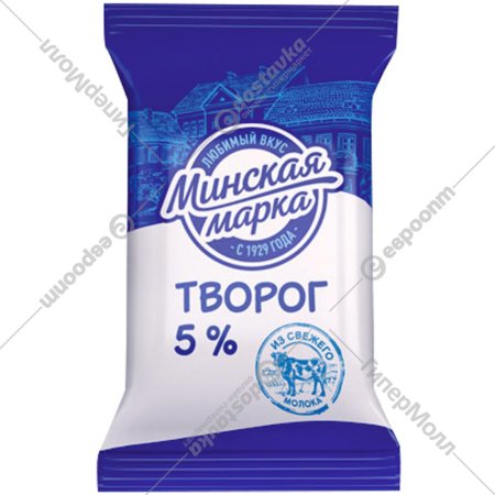 Творог «Минская марка» классический, 5%, 180 г