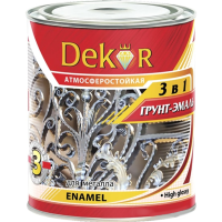 

Грунт-эмаль"DEKOR"(3в1,вишневый)1.9кг