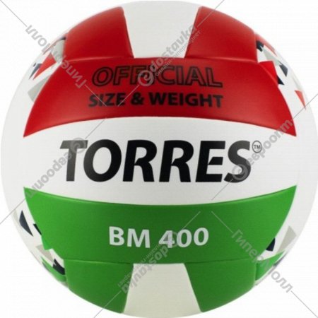 Волейбольный мяч «Torres» BM400, V32015, размер 5