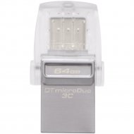USB-накопитель «Kingston» DataTraveler MicroDuo 3C, 64GB.