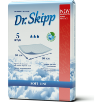 

Пеленки"DR.SKIPP"(дет,гиг,р.60*90)х5