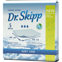 

Пеленки гиг.детск."DR.SKIPP"(60x60)5шт