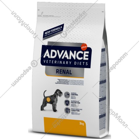 Корм для собак «Advance» VetDiet, при патологии почек, 3 кг