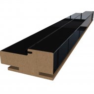 Коробка «ProfilDoors» L, Черный люкс, 207х7х3.3 см