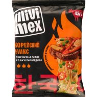 Лапша быстрого приготовления Mivimex корейский микс со вкусом говядины, 45 г