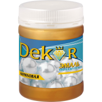 

Эмаль"DEKOR"(перл,сереб-белая)0.23кг