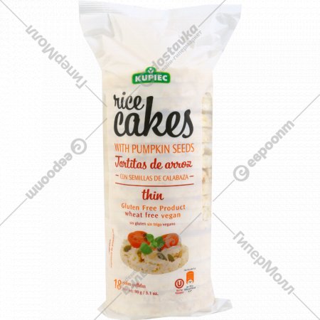 Хлебцы «Kupiec» рисовые вафли, 90 г