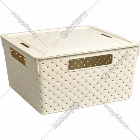 Коробка для хранения «Violet» Береста, 6811126, слоновая кость, 294х294х151 мм, 11 л