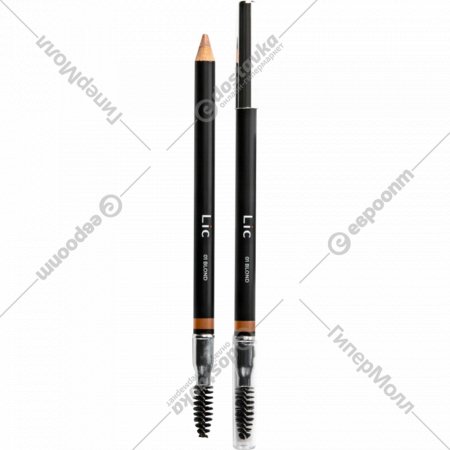 Карандаш для бровей «Lic» Eyebrow Pencil, пудровый, 01 Blond, 2 г
