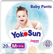 Подгузники-трусики детские «YokoSun» размер M, 6-10 кг, 20 шт