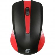 Мышь «Oklick» 485MW, черный/красный