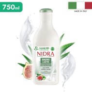 Пена для ванн «Nidra» смягчающее молоко, инжир, алоэ, 750 мл