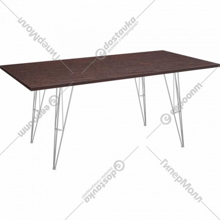 Обеденный стол «Sheffilton» SHT-TU10/120/80 ЛДСП, хром лак/венге, 164145
