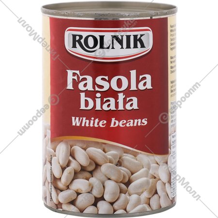Фасоль «Rolnik» консервированная белая, 400 г