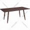 Обеденный стол «Sheffilton» SHT-TU15/120/80 ЛДСП, медный металлик/венге, 164144
