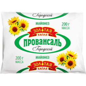 Май­о­нез «Зо­ло­тая капля» Про­ван­саль Го­род­ской 50%, 200 г