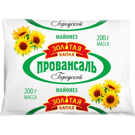 Майонез «Золотая капля» Провансаль Городской 50%, 200 г
