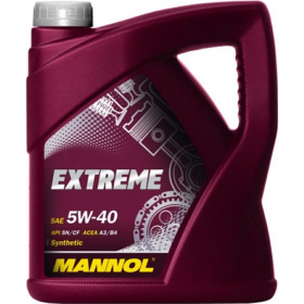 Масло «Mannol Extreme» 5w40, API SL/SF, 4 л
