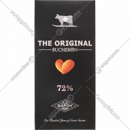 Шоколад горький «Bucheron» Original с миндалем, 72%, 90 г