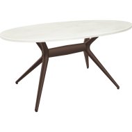 Обеденный стол «Sheffilton» SHT-TU30-2/TT 120/80, коричневый/бетон кремовый, 184804