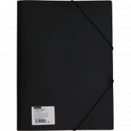 Папка «OfficeSpace» на резинке, чёрная, А4, 500 мкм