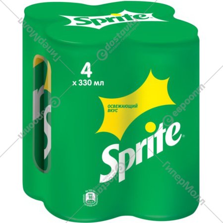 Напиток газированный «Sprite» 4x330 мл