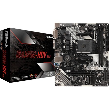 Материнская плата «ASRock» B450M HDV R4.0