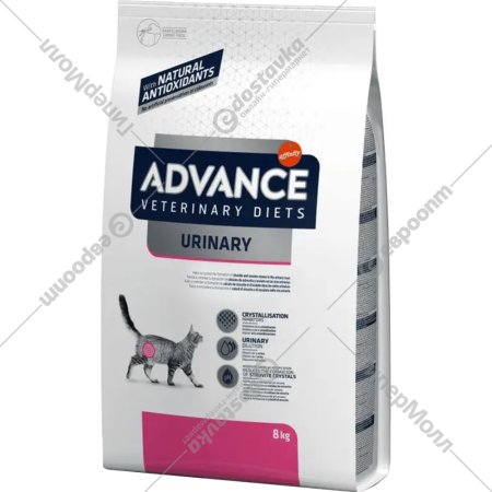 Корм для кошек «Advance» VetDiet Urinary, курица и рис, 8 кг