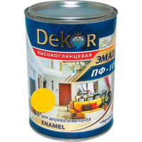 

Эмаль"DEKOR"(ПФ-115,желтый)0.4кг