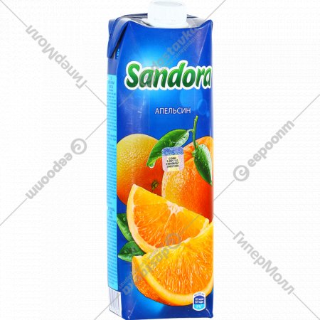 Сок «Sandora» апельсиновый с мякотью, 0.97 л