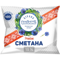 

Сметана(15%,пл)400г Страна Васильки