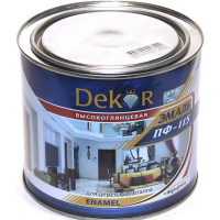 

Эмаль"DEKOR"(ПФ-115,кипарис)1.8кг