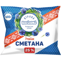 

Сметана(25%,пл)400г Страна Васильки