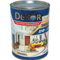 

Эмаль"DEKOR"(ПФ-115,красный)0.8кг