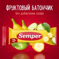 Батончик «Semper» яблоко и банан, 15 г