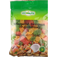 

Ананас сушеный "ECONUTS" (с сахаром)100г