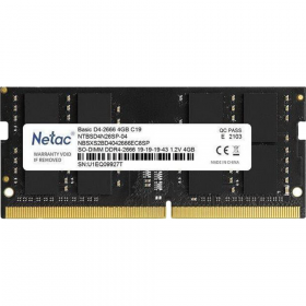 Опе­ра­тив­ная память «Netac» Basic 4GB, NTBSD4N26SP-04