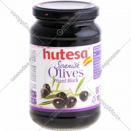 Оливки черные «Hutesa»  без косточки, 350 г