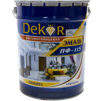 

Эмаль"DEKOR"(ПФ-115,серый)20кг