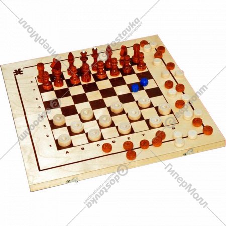Набор игр «Нескучные игры» Шахматы, шашки, нарды 3 в 1, ШК-1
