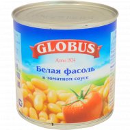 Фасоль консервированная «Globus» белая, в томатном соусе 400 г