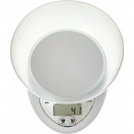 Кухонные весы «Bradex» TK 0596, 16x12.5x3.5 см, пластик, белый