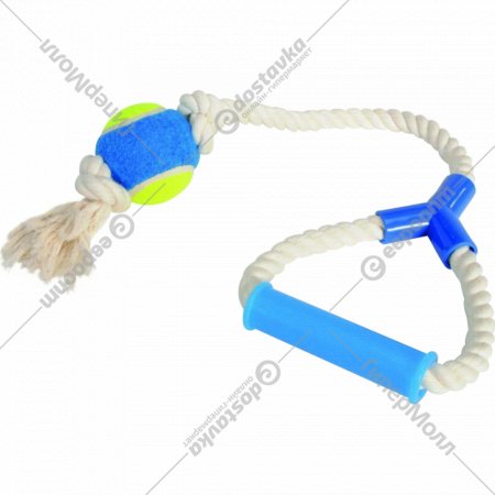 Игрушка для собак «Camon» Веревка с ручкой и мячом, A967
